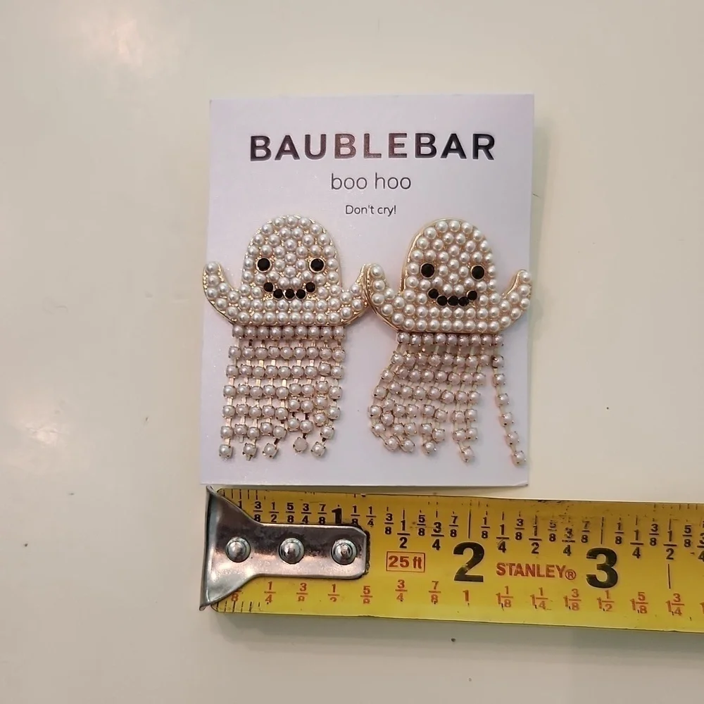 Baublebar Halloween ghost earrings boo hoo don’t cry new with tags